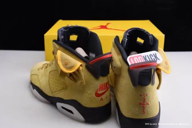Official Maikesneakers JORDAN SCOTT CN1084-300 YELLOW X 6 TRAVIS AIR 0329